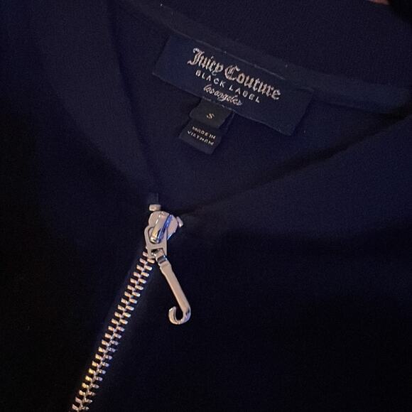 Juicy Couture - BLACK LABEL - SMALL WOMENS JUMP SUIT BLACK VELOUR - Picture 4 of 5